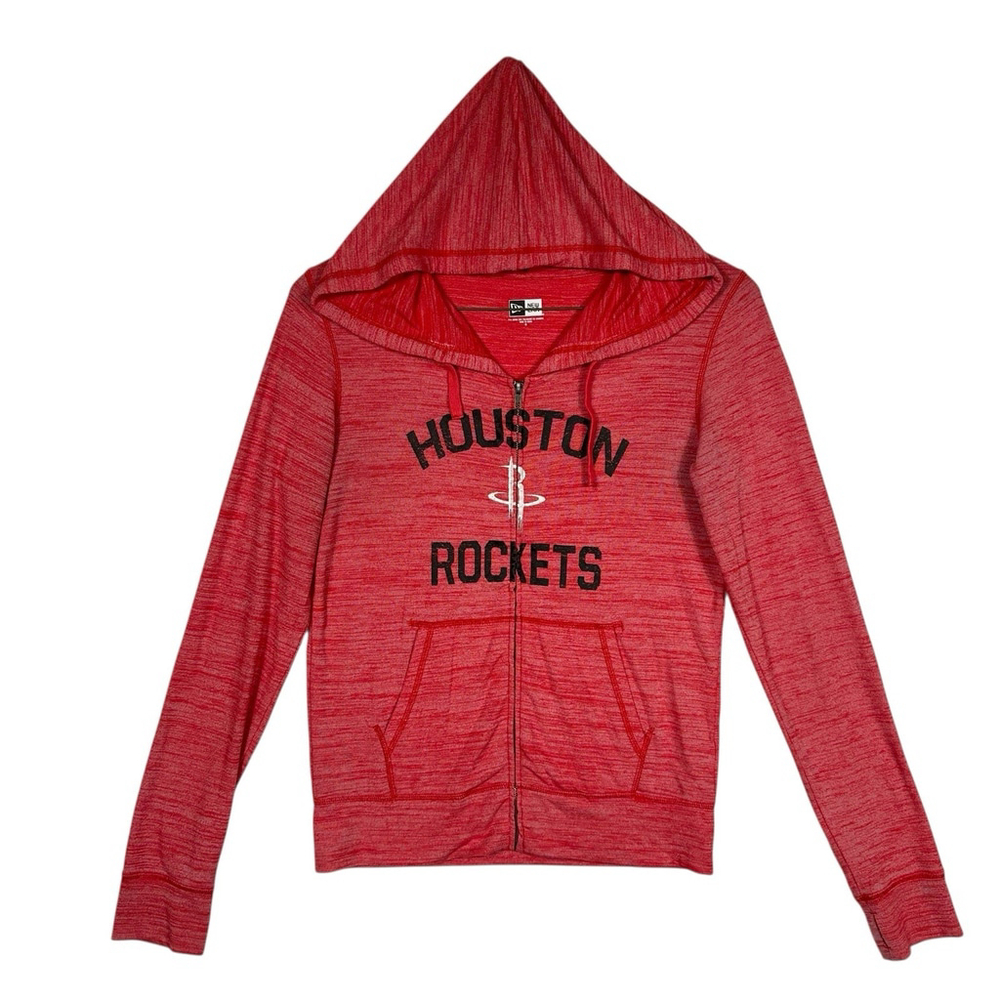 New Era Houston Rockets Women’s Full Zip Light Weight Jacket Red Size Medium